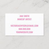 Een prachtig spectrum van roze visitekaartje (Achterkant)