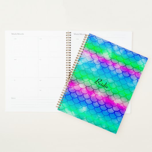 Een prachtig spectrum van vermagerde kleuren notit planner (Display)