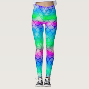 Een prachtig spectrum van zeemeerminnen leggings