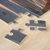 Een prachtig strand digitale zwangerschapsaankondi legpuzzel (Zijkant)