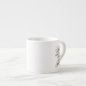 Een prachtig stuk woordkunst met een harmonie espresso kop (Voorkant rechts)