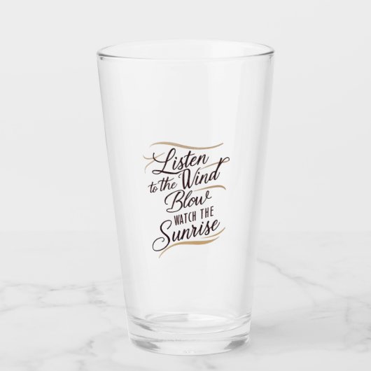 Een prachtig stuk woordkunst met een harmonie glas (Voorkant)