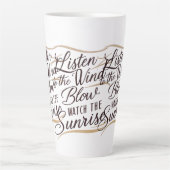 Een prachtig stuk woordkunst met een harmonie latte mok (Voorkant)