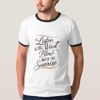 Een prachtig stuk woordkunst met een harmonie t-shirt