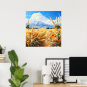 Een prachtig uitzicht op de prairie poster (Thuiskantoor)