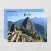 Een prachtig Uitzicht van Machu Picchu Briefkaart (Voorkant / Achterkant)