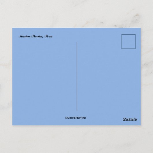 Een prachtig Uitzicht van Machu Picchu Briefkaart (Achterkant)