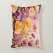 Een prachtig veld van kleurrijke papavers. accent kussen (Voorkant(Verticaal))