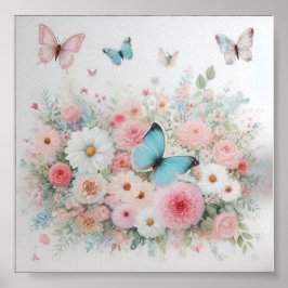 Een prachtig web voor de babykamer poster