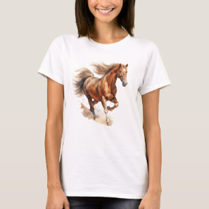 Een prachtig wild paard rennen t-shirt
