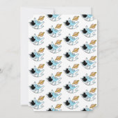 Een prachtige Astronaut Boy's Verjaardag Uitnodigi Kaart (Achterkant)