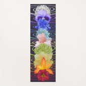 Een prachtige basis van zeven kakras van bloemen yogamat (Voorkant)