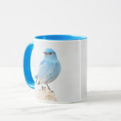 Een prachtige bergvogel op een steegje mok (Voorkant links)