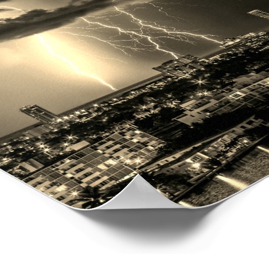 Een prachtige bliksem poster (Hoek)