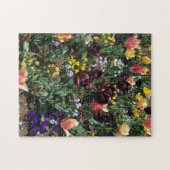 Een prachtige bloementuin legpuzzel (Horizontaal)