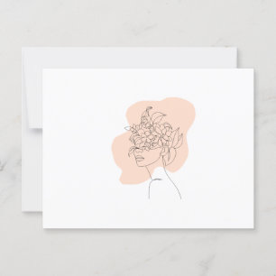Een prachtige Boheemse dame op een ansichtkaart Briefkaart