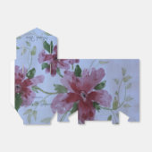 Een prachtige Bourgogne Waterverf Floral Bedankdoosjes (Uitgevouwen)