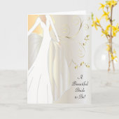 Een prachtige bruid-to-be felicitaties kaart. kaart (Gele Bloem)