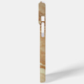 Een prachtige bruine marmeren textuur met delicate Case-Mate iPhone case (Achterkant / Links)