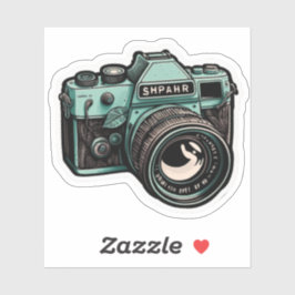 Een prachtige camera-sticker van hoge kwaliteit di sticker