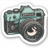 Een prachtige camera-sticker van hoge kwaliteit di sticker (Voorkant)