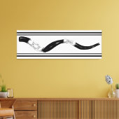 Een prachtige canvas muurkunst shofar Joods Nieuwj Afdruk (Insitu (Woonkamer))