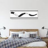 Een prachtige canvas muurkunst shofar Joods Nieuwj Afdruk (Insitu (Slaapkamer))