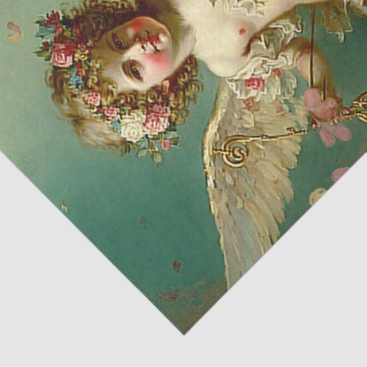 Een prachtige Cherub-tissue paper Tissuepapier (Detail)