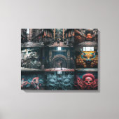 Een prachtige compilatie van street art graffiti f canvas afdruk (Voorkant)