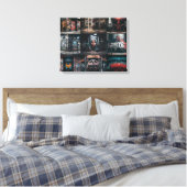 Een prachtige compilatie van street art graffiti f canvas afdruk (Insitu (Slaapkamer))