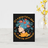 Een prachtige dag om de patriarchale bloem Fem te  Kaart (Gele Bloem)