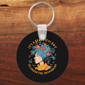 Een prachtige dag om de patriarchale bloem Fem te  Sleutelhanger (Voorkant)