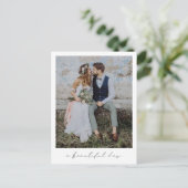 Een prachtige dagfoto aankondigingskaart (Staand voorkant)
