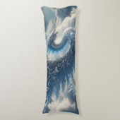 Een prachtige draak omringd door wolken lichaamskussen (Voorkant Verticaal)