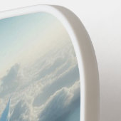 Een prachtige draak omringd door wolken pickleball paddle (Links Detail)