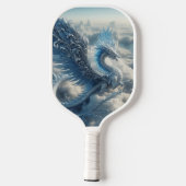 Een prachtige draak omringd door wolken pickleball paddle (Achterkant)