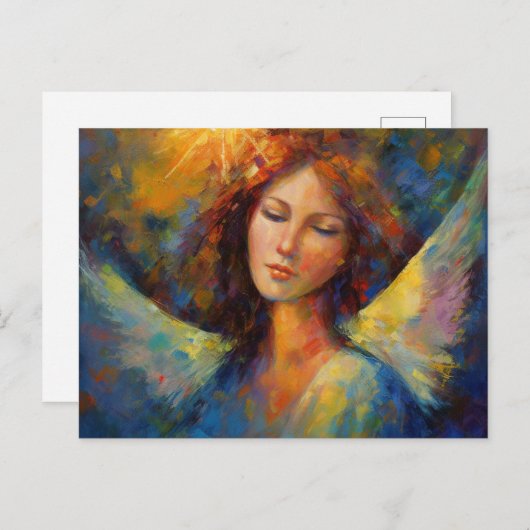 Een prachtige engel briefkaart (Voorkant / Achterkant)