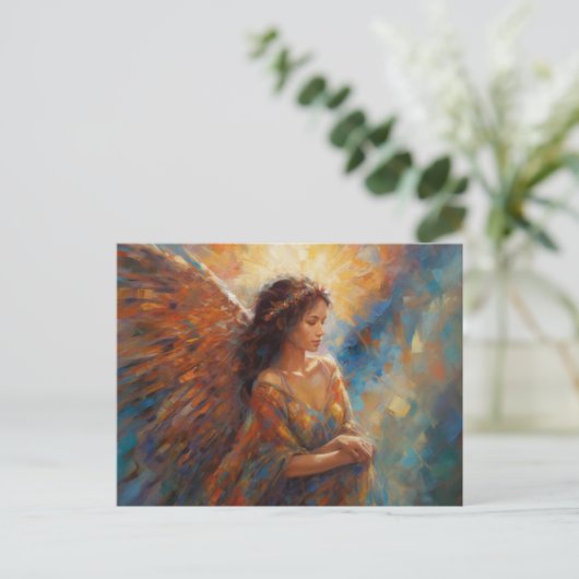Een prachtige engel briefkaart (Staand voorkant)