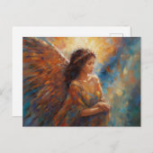 Een prachtige engel briefkaart (Voorkant / Achterkant)