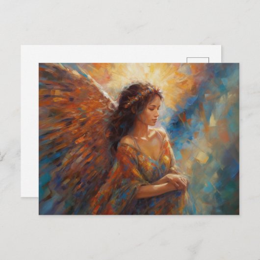 Een prachtige engel briefkaart (Voorkant / Achterkant)