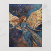 Een prachtige engel briefkaart (Voorkant)