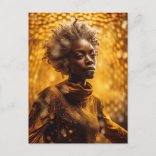 Een prachtige godin van de honingbijen briefkaart