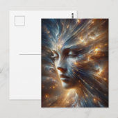 Een prachtige godin van de sterren briefkaart (Voorkant / Achterkant)