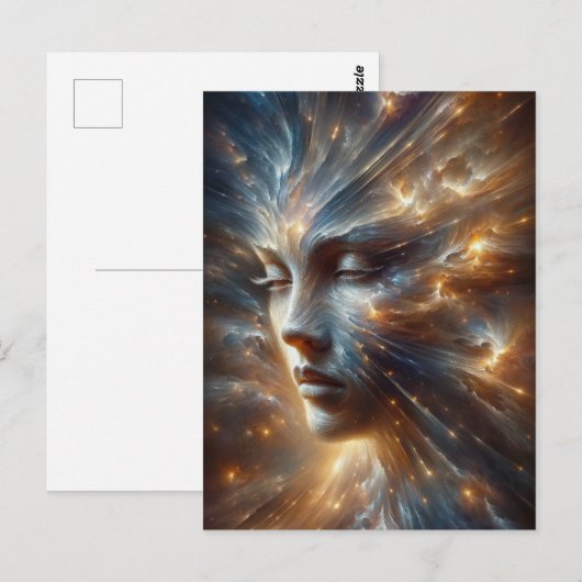 Een prachtige godin van de sterren briefkaart (Voorkant / Achterkant)