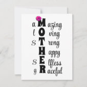 Een prachtige hulde aan moeders liefde en kracht notitiekaartje (Voorkant)