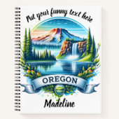 Een prachtige illustratie van de natuurlijke schoo notitieboek (Voorkant)