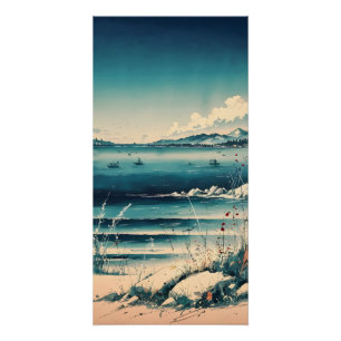 Een prachtige Japans Stijl Waterverf Perfect Poster