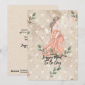 Een prachtige kaart om te geven aan de aanstaande (Voorkant / Achterkant)