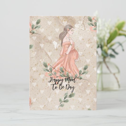 Een prachtige kaart om te geven aan de aanstaande (Staand voorkant)