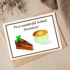 Een prachtige kerstkaart voor een schoolsecretares feestdagen kaart